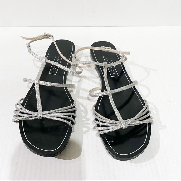 Zara basic silver sandals size 40